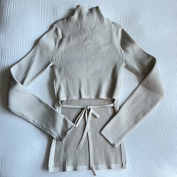 Aritzia Sweaters - Aritzia Babaton sculpt knit tie back top